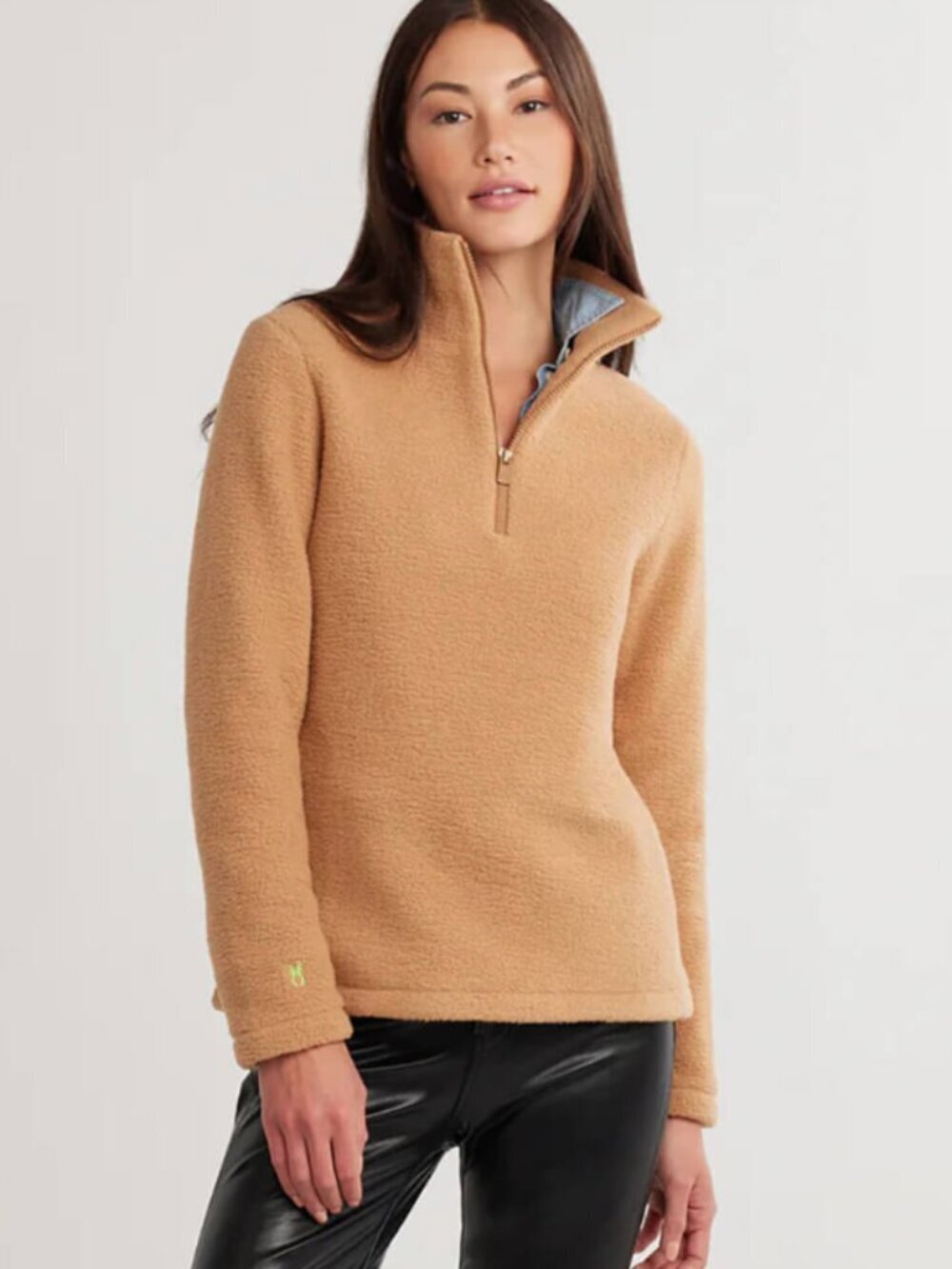 Dudley Stephens Kaki Sherpa Pullover